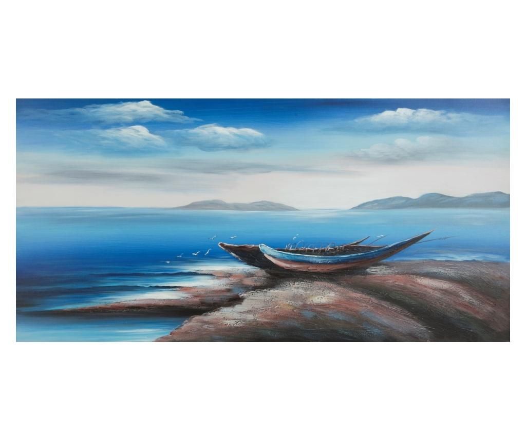 Tablou Island 60×120 cm – Eurofirany, Albastru Eurofirany